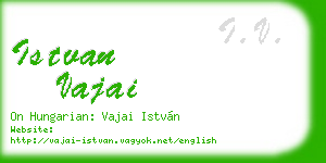 istvan vajai business card
